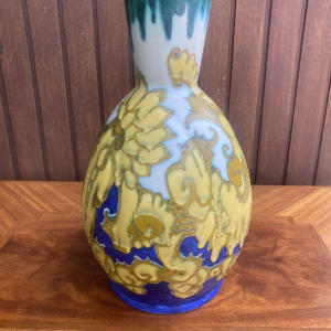 Henri Breetvelt pour Gouda, vase céramique Art Nouveau 1900