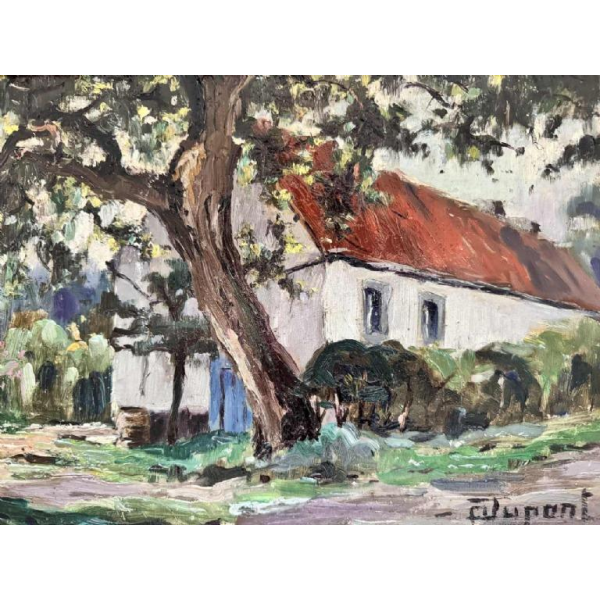 Adolphe Dupont (1898-1982): 'Mosan-landschap' paar schilderijen