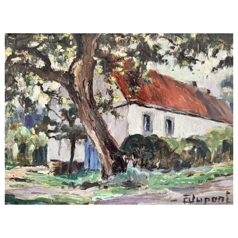 Adolphe Dupont (1898-1982): « paysage Mosan » paire de peintures