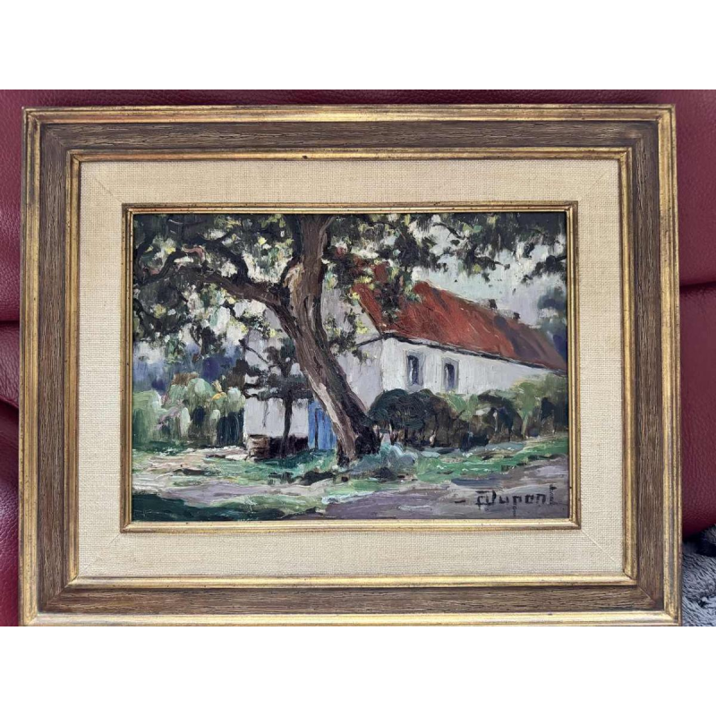 Adolphe Dupont (1898-1982): « paysage Mosan » paire de peintures