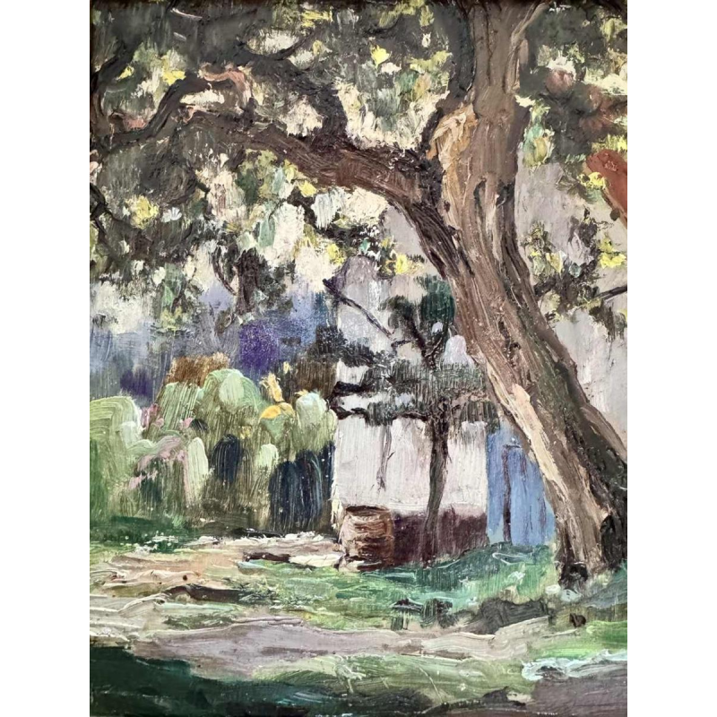 Adolphe Dupont (1898-1982): "Mosan landscape" pair of paintings