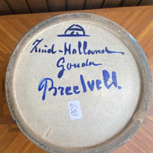 Grote Goudse vaas gesigneerd Henri Breetvelt (1864-1923) Art Nouveau 1900