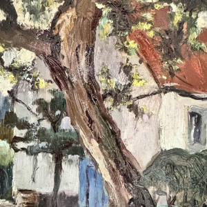 Adolphe Dupont (1898-1982): "Mosan landscape" pair of paintings