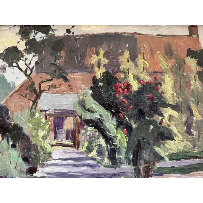 Adolphe Dupont (1898-1982): « paysage Mosan » paire de peintures