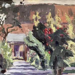 Adolphe Dupont (1898-1982): "Mosan landscape" pair of paintings