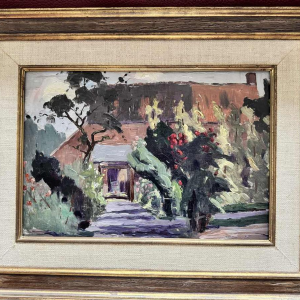 Adolphe Dupont (1898-1982): "Mosan landscape" pair of paintings