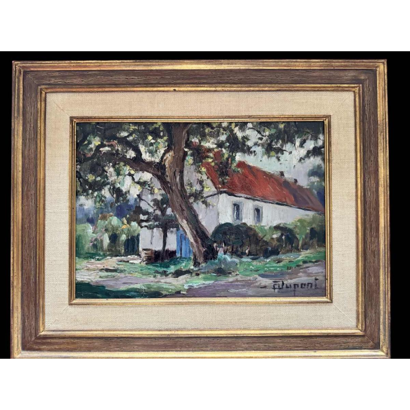 Adolphe Dupont (1898-1982): « paysage Mosan » paire de peintures