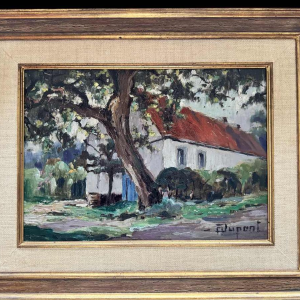 Adolphe Dupont (1898-1982): « paysage Mosan » paire de peintures