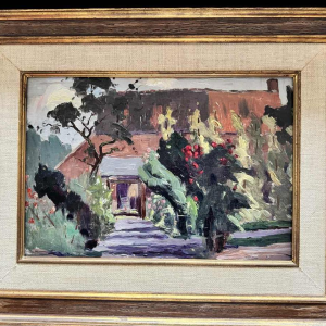 Adolphe Dupont (1898-1982): "Mosan landscape" pair of paintings