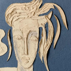 Paravent / Claustra " 4 Saisons / 4 ElÃ©ments " Peinture Figurative Expressionniste 1940s