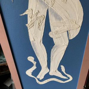 Scherm / Claustra " 4 Seizoenen / 4 Elementen " Expressionistisch Schilderij 1940s