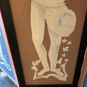 Scherm / Claustra " 4 Seizoenen / 4 Elementen " Expressionistisch Schilderij 1940s