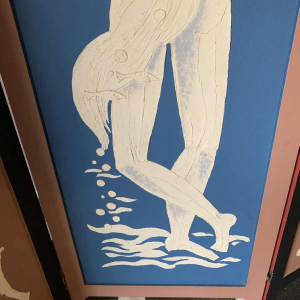 Paravent / Claustra " 4 Saisons / 4 ElÃ©ments " Peinture Figurative Expressionniste 1940s