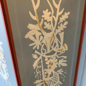 Paravent / Claustra " 4 Saisons / 4 ElÃ©ments " Peinture Figurative Expressionniste 1940s