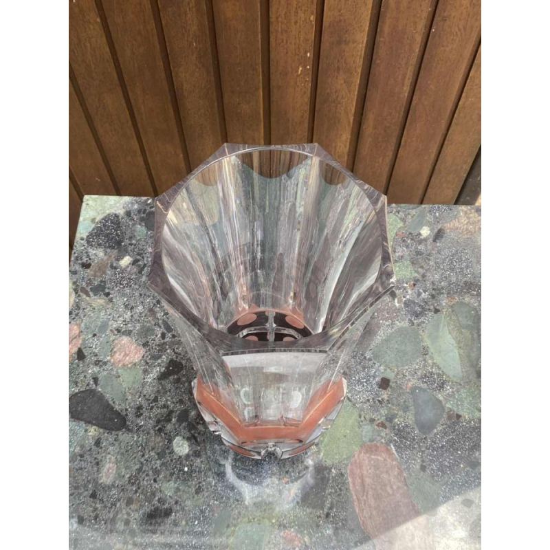 ANATOLE RIECKE, Grand vase en cristal taillé, 1952