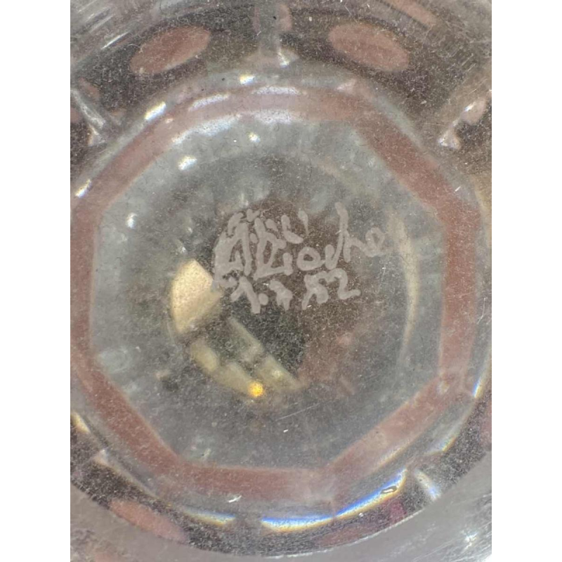 ANATOLE RIECKE, Grote geslepen kristallen vaas, 1952