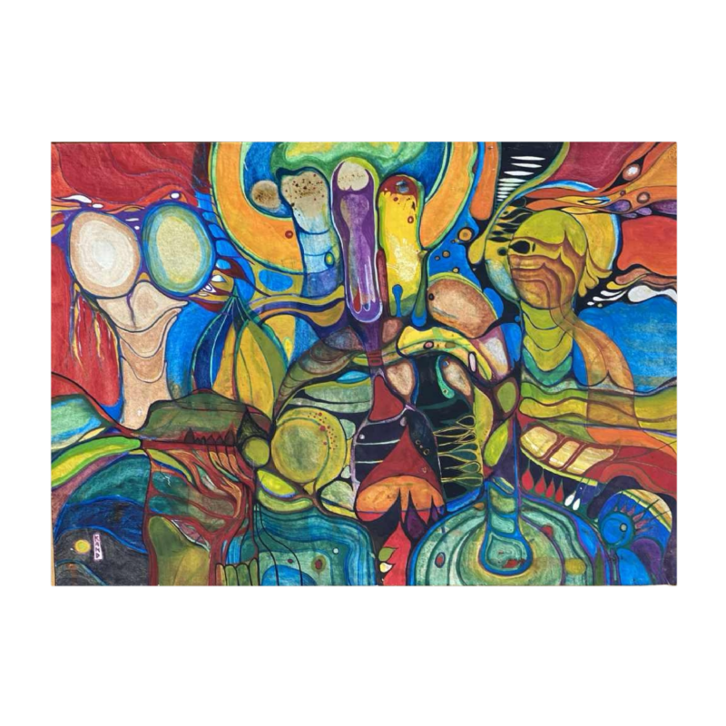 Schilderij Helmut Kand (1946) canvas poëtisch surrealisme