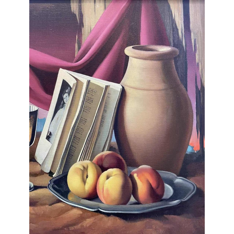 René TOBIE (1920-): « Quelques pêches et pot détain »