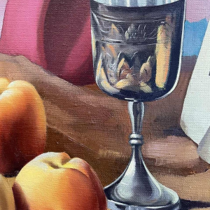 René TOBIE (1920-): « Quelques pêches et pot détain »