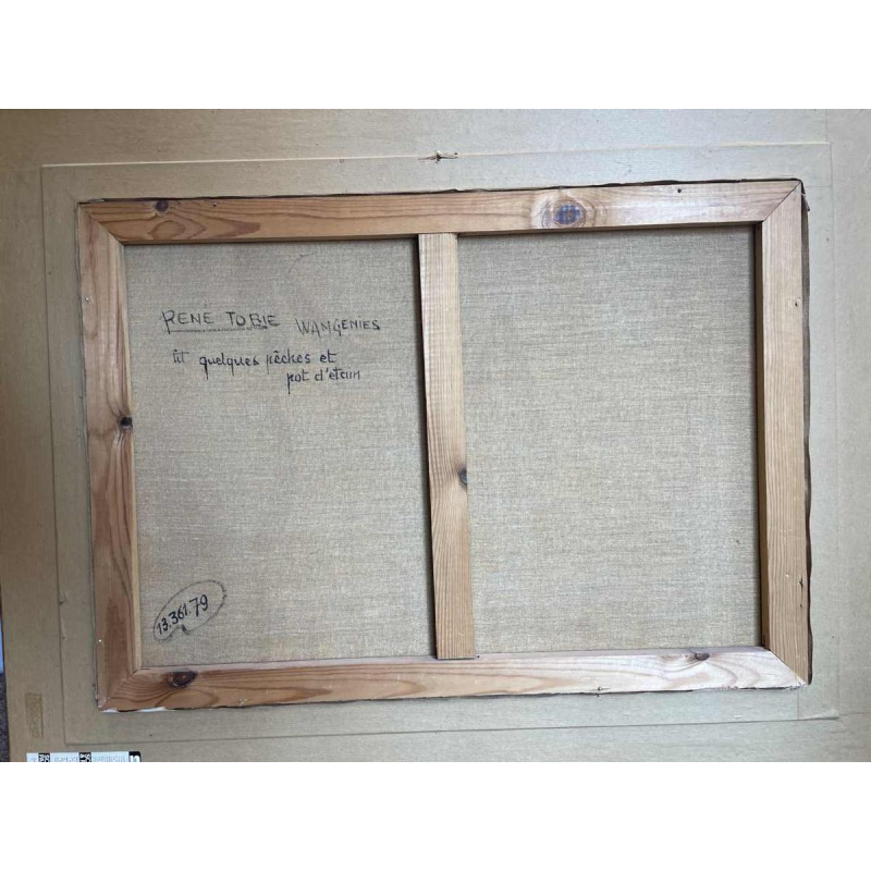 René TOBIE (1920-): « Quelques pêches et pot détain »