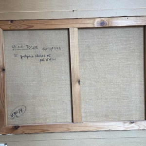 René TOBIE (1920-): « Quelques pêches et pot détain »