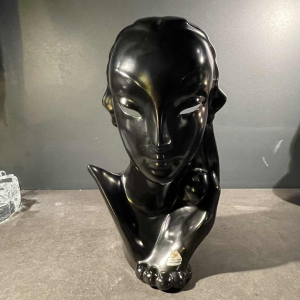 VILLEROY & BOCH LUXEMBOURG, EVE sculpture, African ceramic mask, 1930s