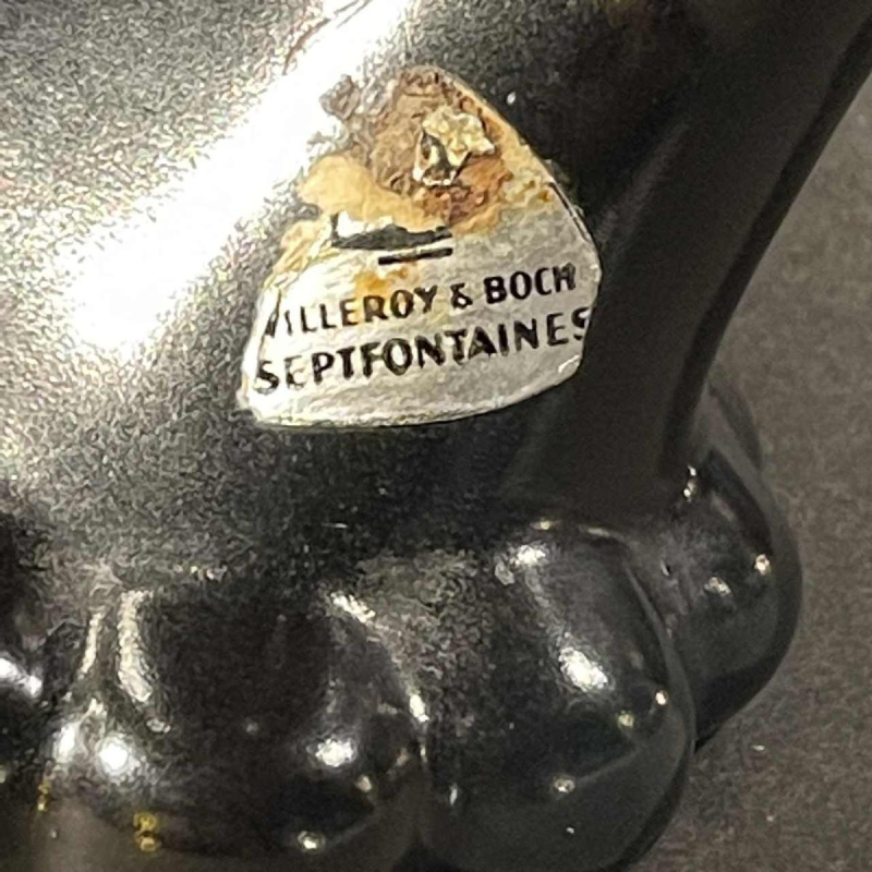 VILLEROY & BOCH LUXEMBOURG, sculpture EVE masque africaine en cÃ©ramique, 1930s