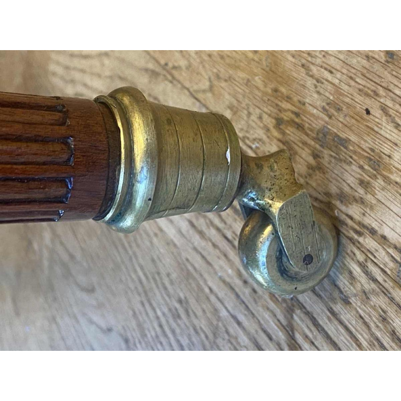 Gerestaureerde 6-poots ovale mahonie eettafel, 19e eeuw