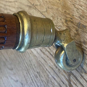 Gerestaureerde 6-poots ovale mahonie eettafel, 19e eeuw