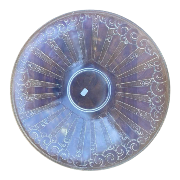 Etling, coupe / plat Art Déco en verre pressé moulé, ca 1930