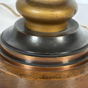 Lucien GERFAUX, lichtgevende kom – lamp in dinanderie met gestileerde Art Deco vissenmotieven, 20e eeuw