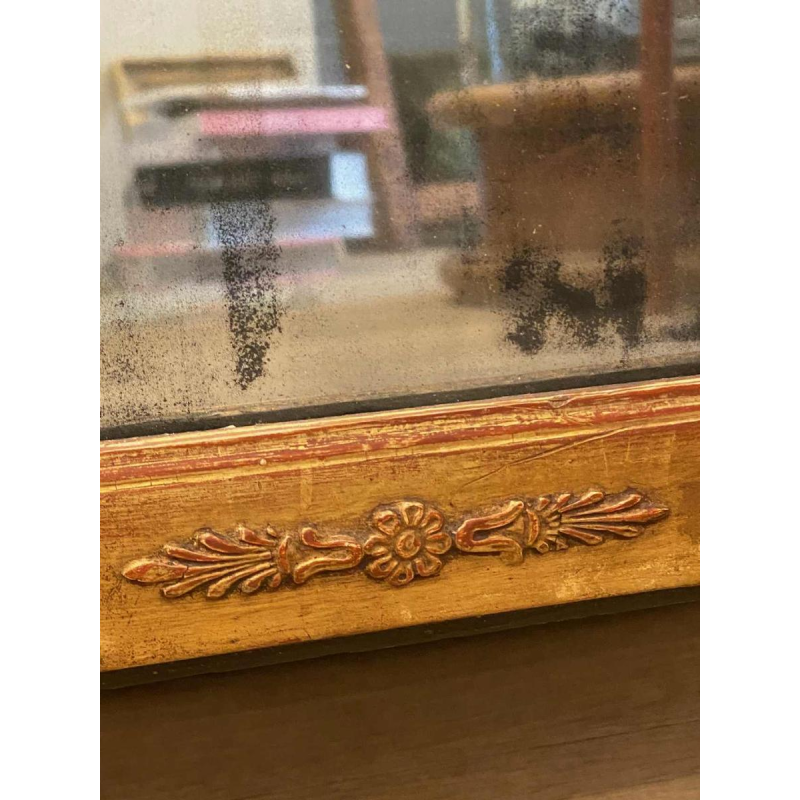 Miroir trumeau en bois doré, fin XIXe s
