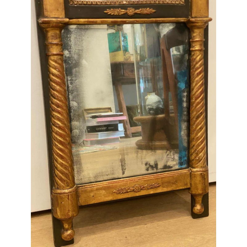 Miroir trumeau en bois doré, fin XIXe s