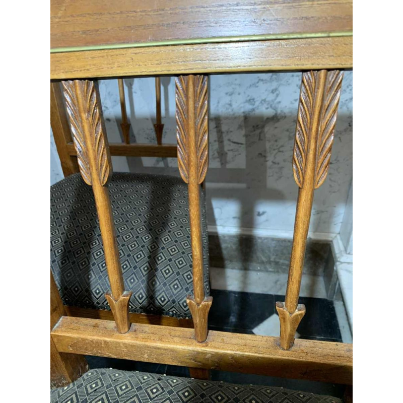 SÃ©rie de 6 chaises Ã  l'Etrusque Directoire d'Epoque, acajou, Style Georges Jacob