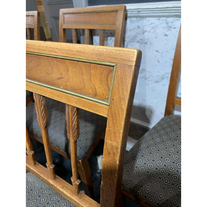 Series of 6 Etruscan Directoire d'Epoque chairs, mahogany, Georges Jacob Style
