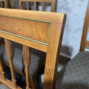 Serie van 6 Etruskische Directoire d'Epoque stoelen, mahonie, G. Jacob stijl