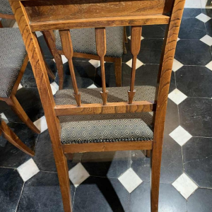 Serie van 6 Etruskische Directoire d'Epoque stoelen, mahonie, G. Jacob stijl