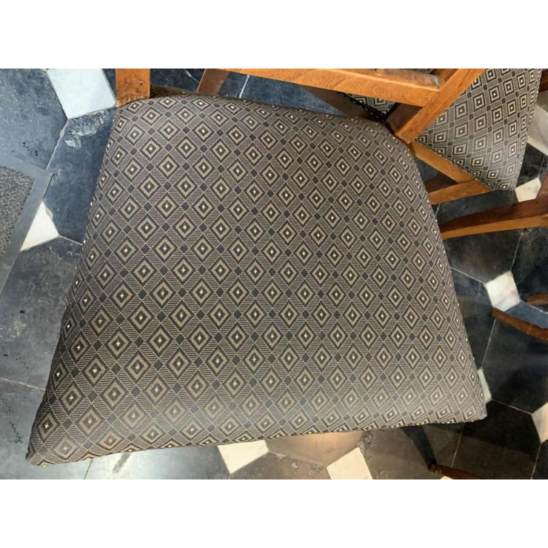 Serie van 6 Etruskische Directoire d'Epoque stoelen, mahonie, G. Jacob stijl