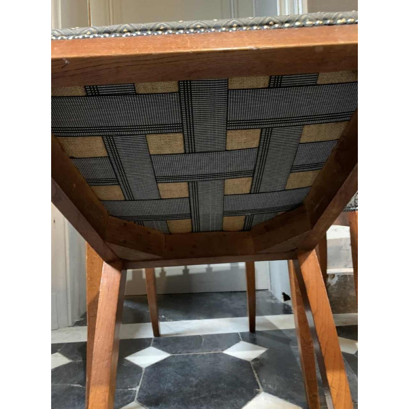SÃ©rie de 6 chaises Ã  l'Etrusque Directoire d'Epoque, acajou, Style Georges Jacob