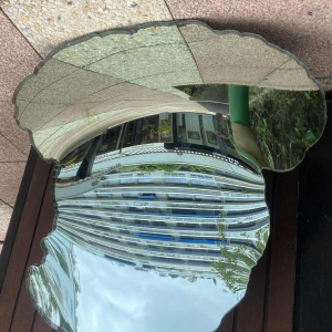 Peter Briggs, large asymmetrical mirror, ca 1980