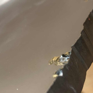 Peter Briggs, large asymmetrical mirror, ca 1980