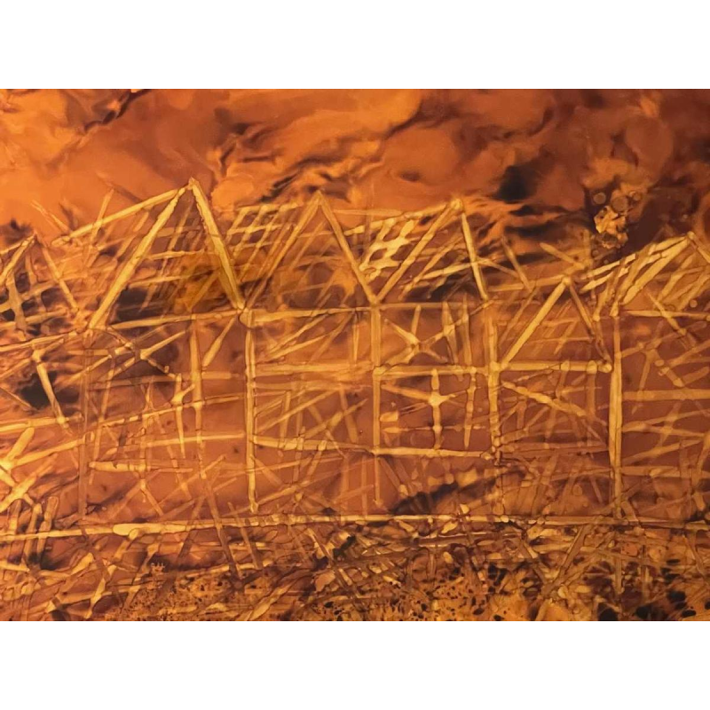 Charles MEIRE (20th c.) “Fire XII 1975” aluchromy 68x82 cm