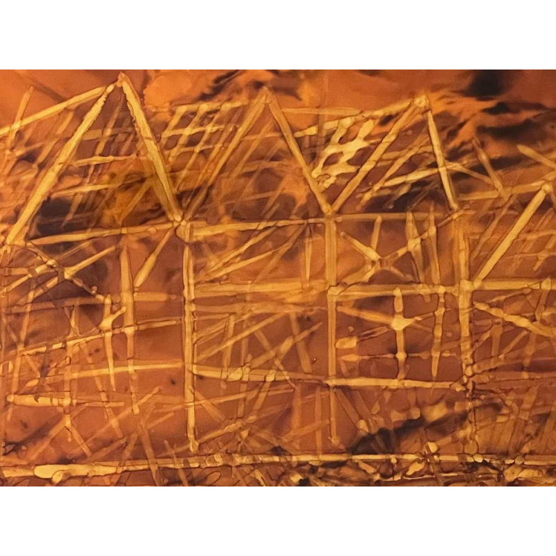 Charles MEIRE (20th c.) “Fire XII 1975” aluchromy 68x82 cm