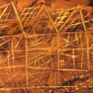 Charles MEIRE (20e s.) « Incendie XII 1975 » aluchromie 68x82 cm