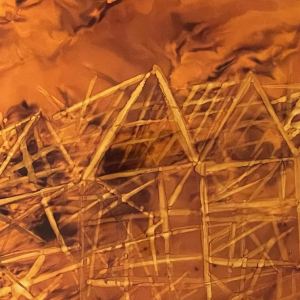 Charles MEIRE (20e eeuw) “Fire XII 1975” aluchromie 68x82 cm