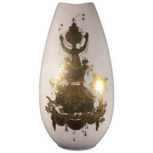 Bjorn Wiinblad "Quatre couleurs " vase porcelaine Rosenthal - Studio Linie, 1960