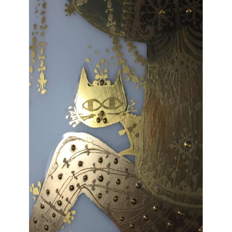 Bjorn Wiinblad " Quatre couleurs " porcelain vase Rosenthal, Studio Linie, 1960