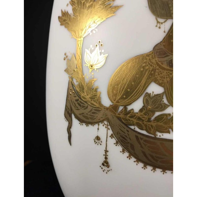 Bjorn Wiinblad "Quatre couleurs " vase porcelaine Rosenthal - Studio Linie, 1960