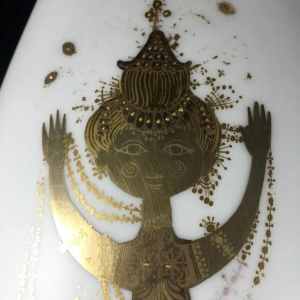 Bjorn Wiinblad "Quatre couleurs " vase porcelaine Rosenthal - Studio Linie, 1960