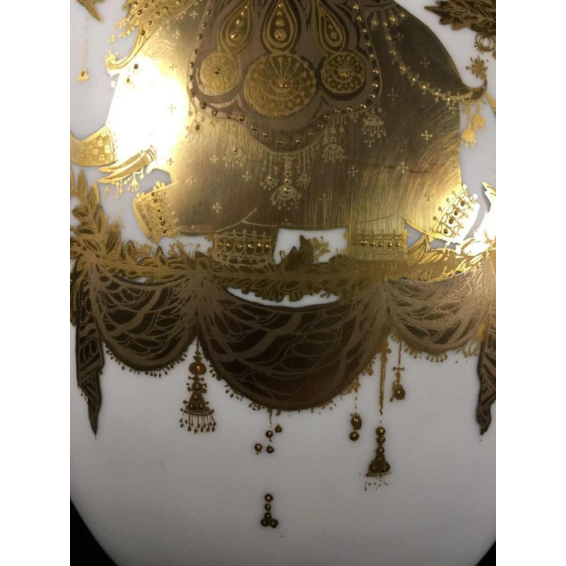 Bjorn Wiinblad " Quatre couleurs " porseleinen vaas Rosenthal, Studio Linie 1960